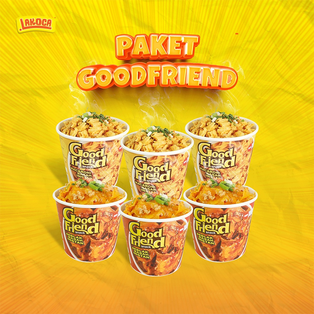 

Lakoca Paket Good Friend | Seblak Basah Instan | Macaroni Basah Instan | Isi 6 Cup