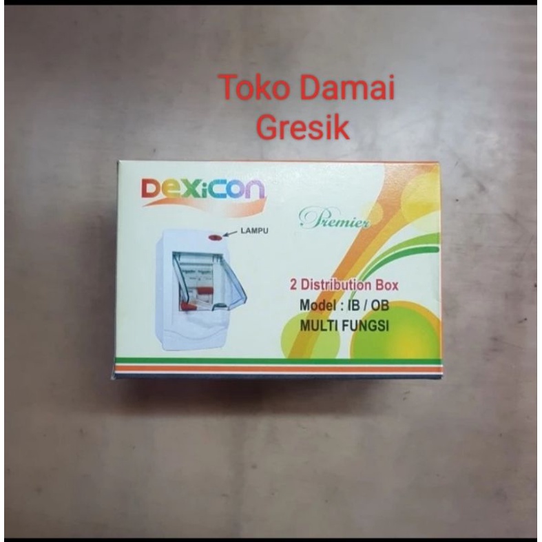 Dexicon Box / Kotak MCB isi 2 Group + Lampu indikator IB/OB