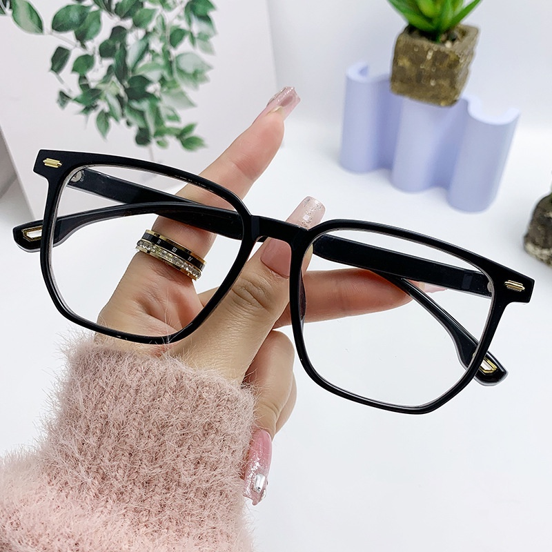 0-600°Kacamata Miopia Dengan Kekuatan Anti Cahaya Biru Memblokir Kacamata Transparan spectacles Kacamata Gaming Komputer Eyeglasses Frame