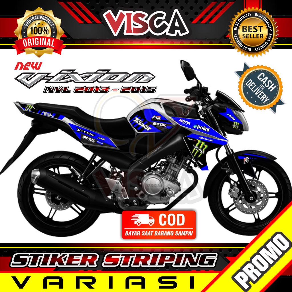 Stiker Striping Vixion NVL Variasi Tech 3