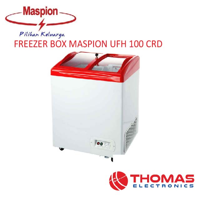 Freezer Box Kaca Maspion Chest UFH100C UFH 100C 100 Liter Uchida 100L Garansi Resmi