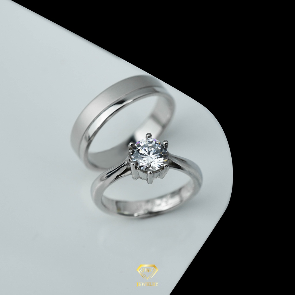 Cincin Kawin Emas Putih dan Palladium Jogja Cincin NIkah Jogja Cincin Hemat