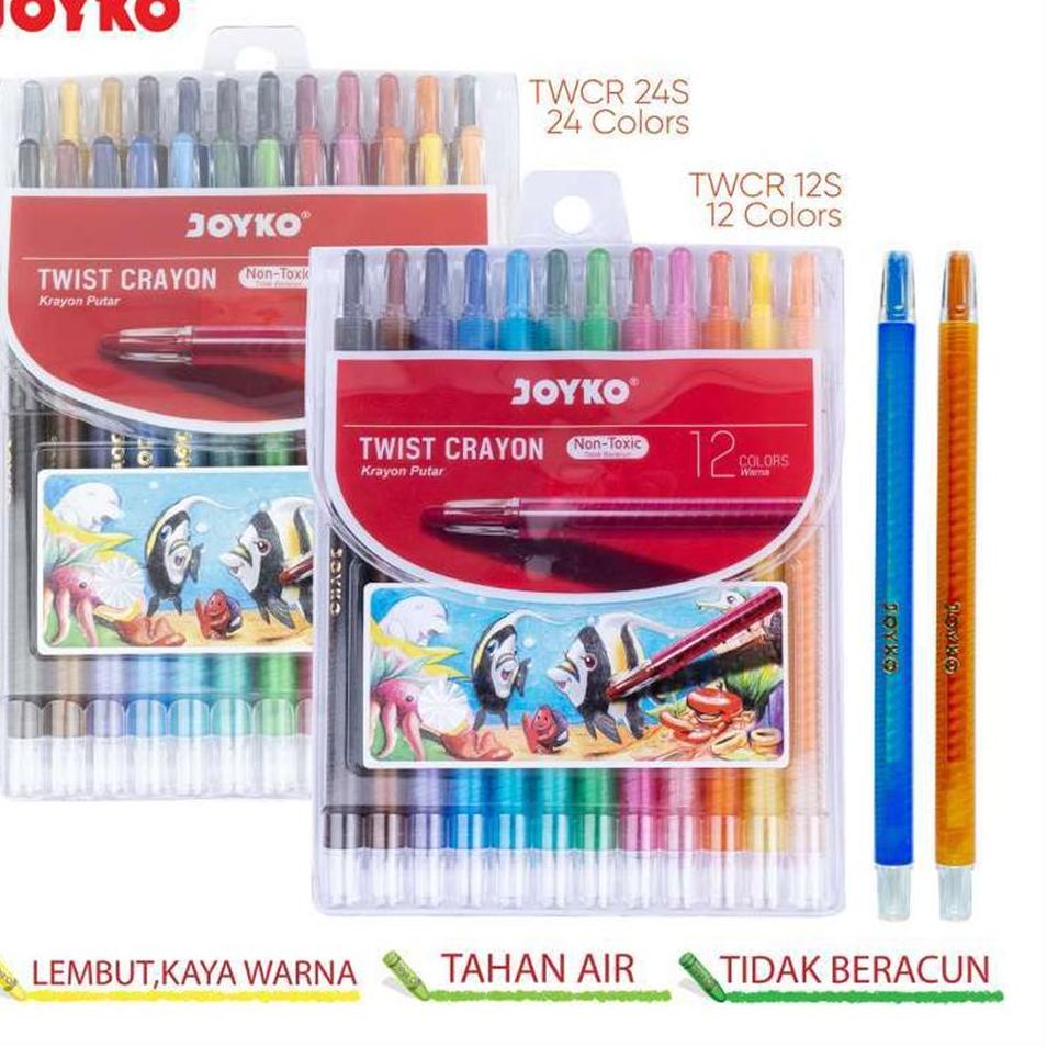 

Super Original Crayon Putar Titi Joyko 12 Warna