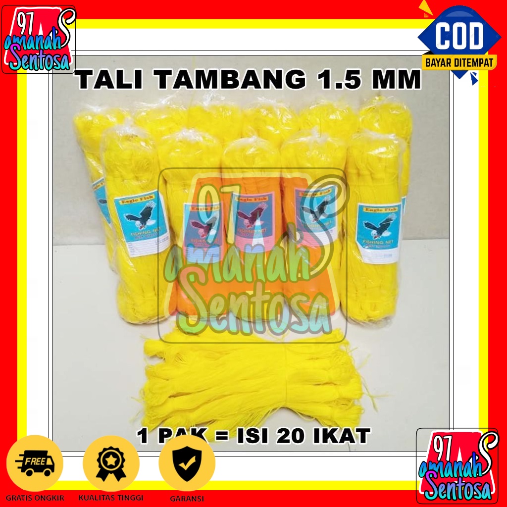 

SEA GULL tali tampar serbaguna, tali tampar bangunan, tali tampar 1mm per 1pcs (50meter)