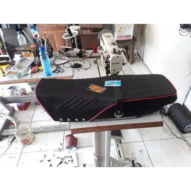 JOK GL PRO GL MAX SABUK BENIK KULIT CARBON/JOK GL MAX LIS MERAH ANTI GEMBOS