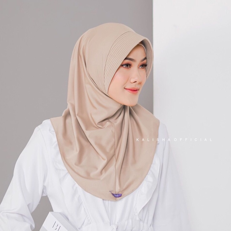 ✅ORIGINAL HIJAB SPORT / Hijab Bergo Sport Sporty Jersey Wanita Jersey Sporty Instan Volly Badminton 