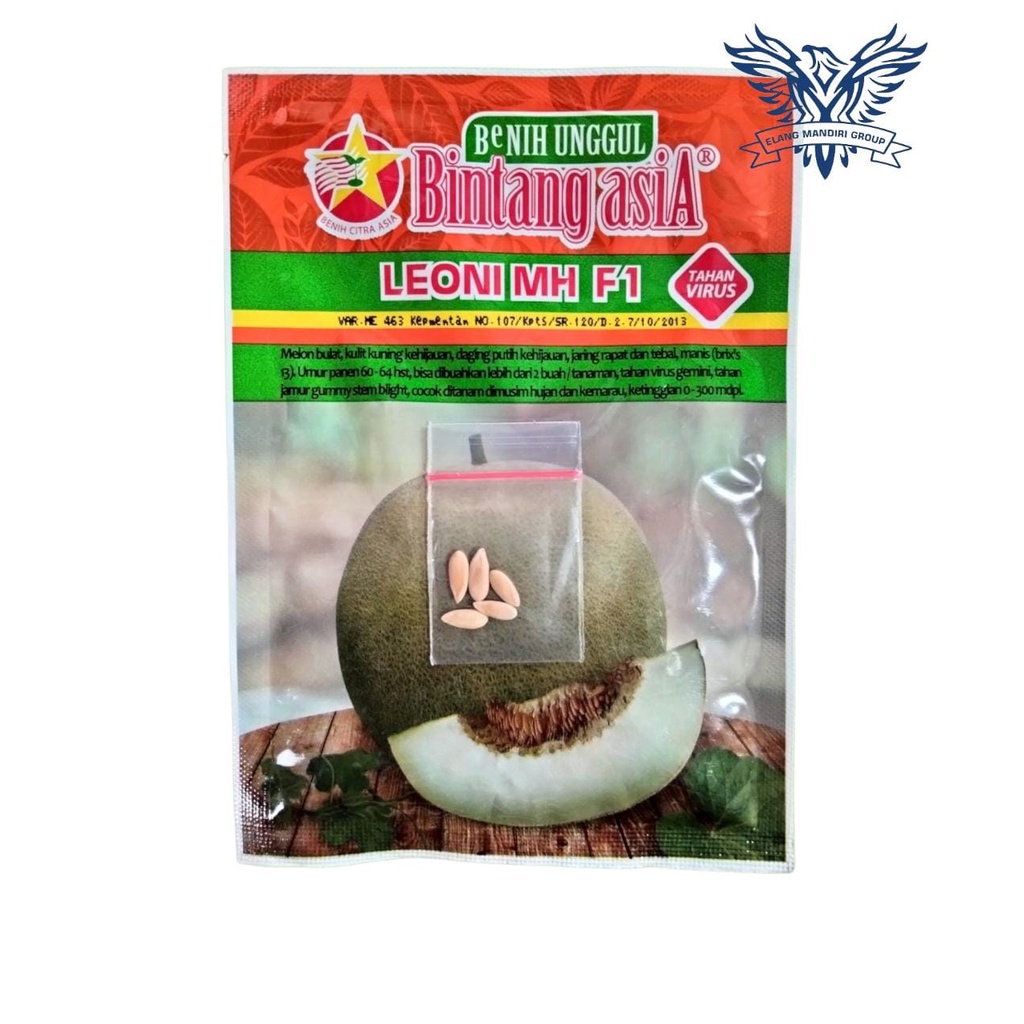 Repack 2000an Benih Bibit Melon LEONI MH F1 Bintang Asia