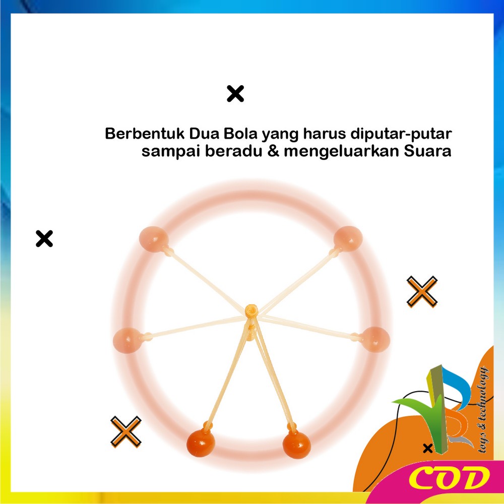 RB-M310 Mainan Anak Lato Lato Gagang Maenan Jadul Latto Stick / Tok Tok / Tek Tek / Lotto Lotto Bola Etek Etek Lato Anti gagal