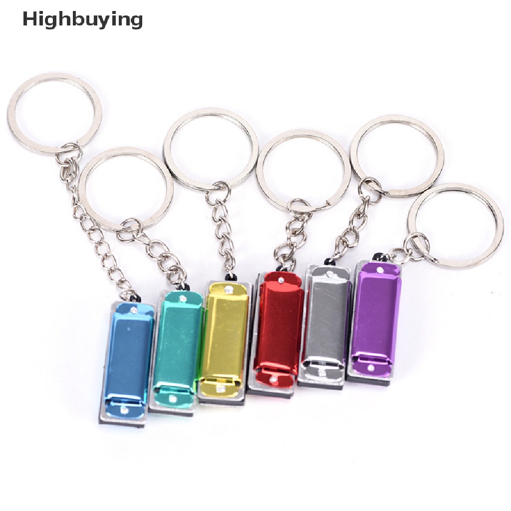 Hbid Warna Random Mini Harmonika Gantungan Kunci Mulut Organ Keyring Pendent Rad Silver Tone Glory