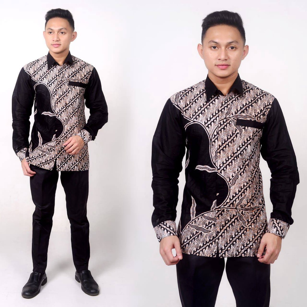 KEMEJA LENGAN PANJANG HITAM MANIS BATIK DUONG KEISHAN.ID