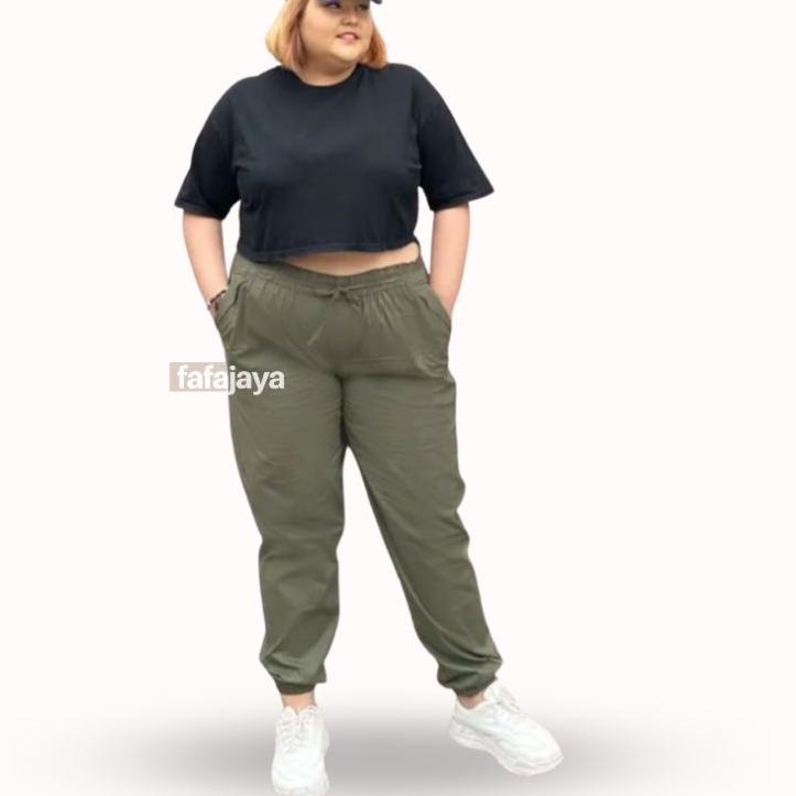 ✵ Celana Jogger Katun Jumbo XXL fit To XXXL . Jogger Pants Jumbo . Joger Jumbo ♧