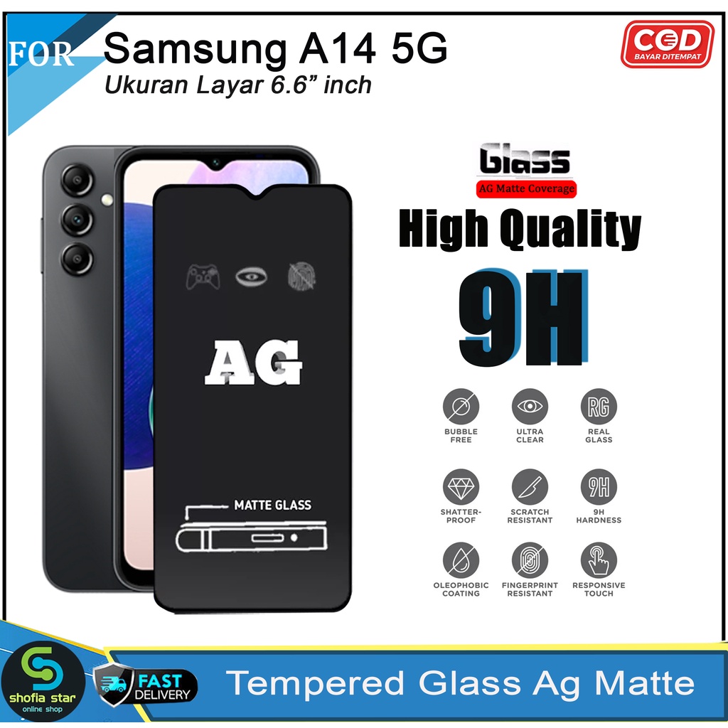 Promo Tempered Glass Privacy Samsung A14 5G A13 4G/5G A12 A22 A23 4G/5G A32 A52/A52s A53 5G A02 A03 A03 Core Anti Gores Anti Spy Full Layar