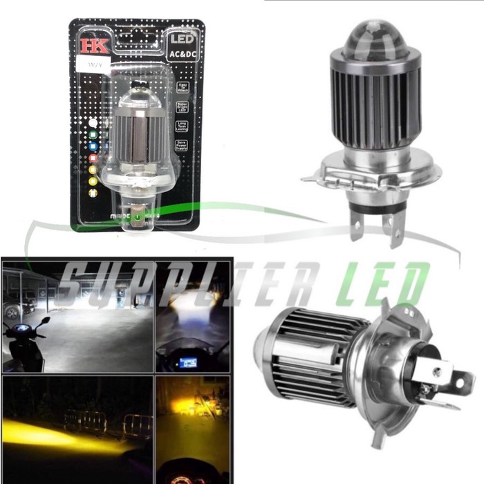 Lampu LED Motor Mobil Vixion Cb150 CBR R15 Scoopy H4 Laser Projector