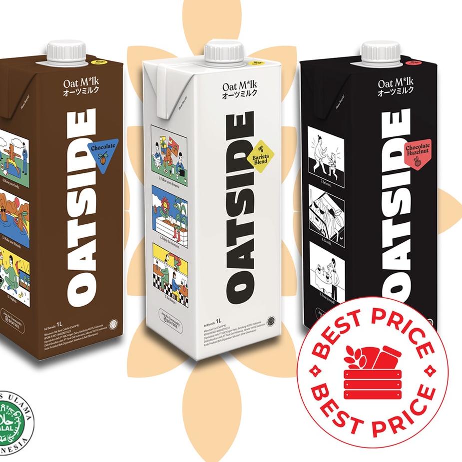 

12.12 Flash Sale OATSIDE - SEMUA VARIAN OAT MILK BARISTA BLEND/ CHOCOLATE/ CHOCOLATE HAZELNUT - 1 LITER (ORGANIK, LACTOSE & DAIRY FREE) 