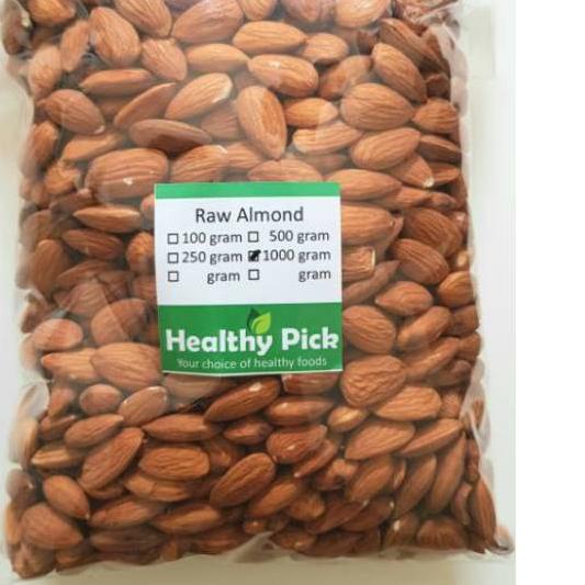 

✰ Raw Almond Whole 1kg Almond Mentah ☋