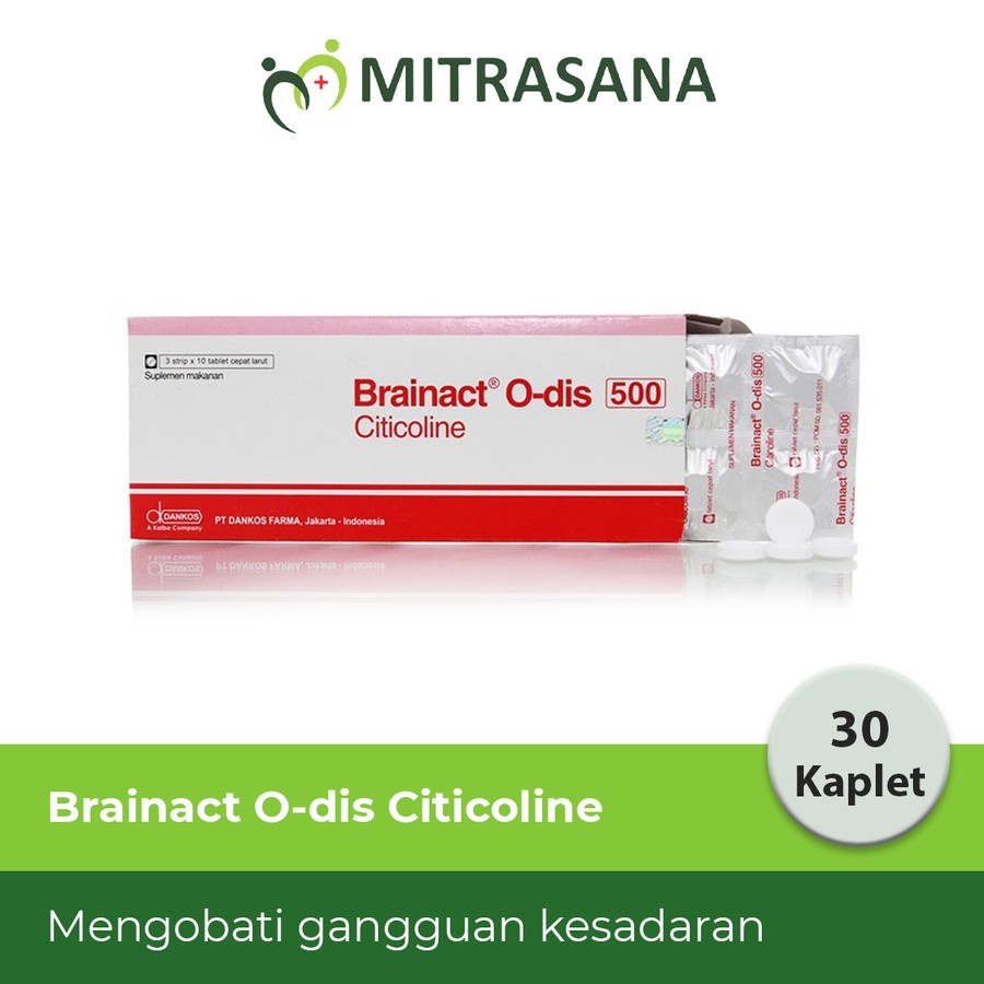 Brainact 500 mg 1 Box isi 30 Tablet