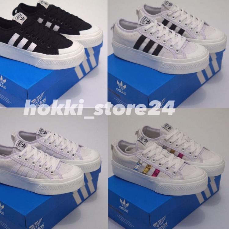 O37 adidas Nizza Platform sepatu wanita wedges premium termurah WOW BANGET ➞