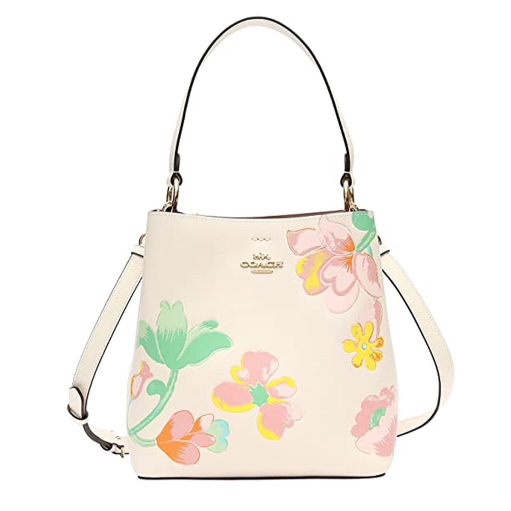 Authentic Town Bucket Bag With Dreamy Land Floral Print C8609 Shoulder Bag