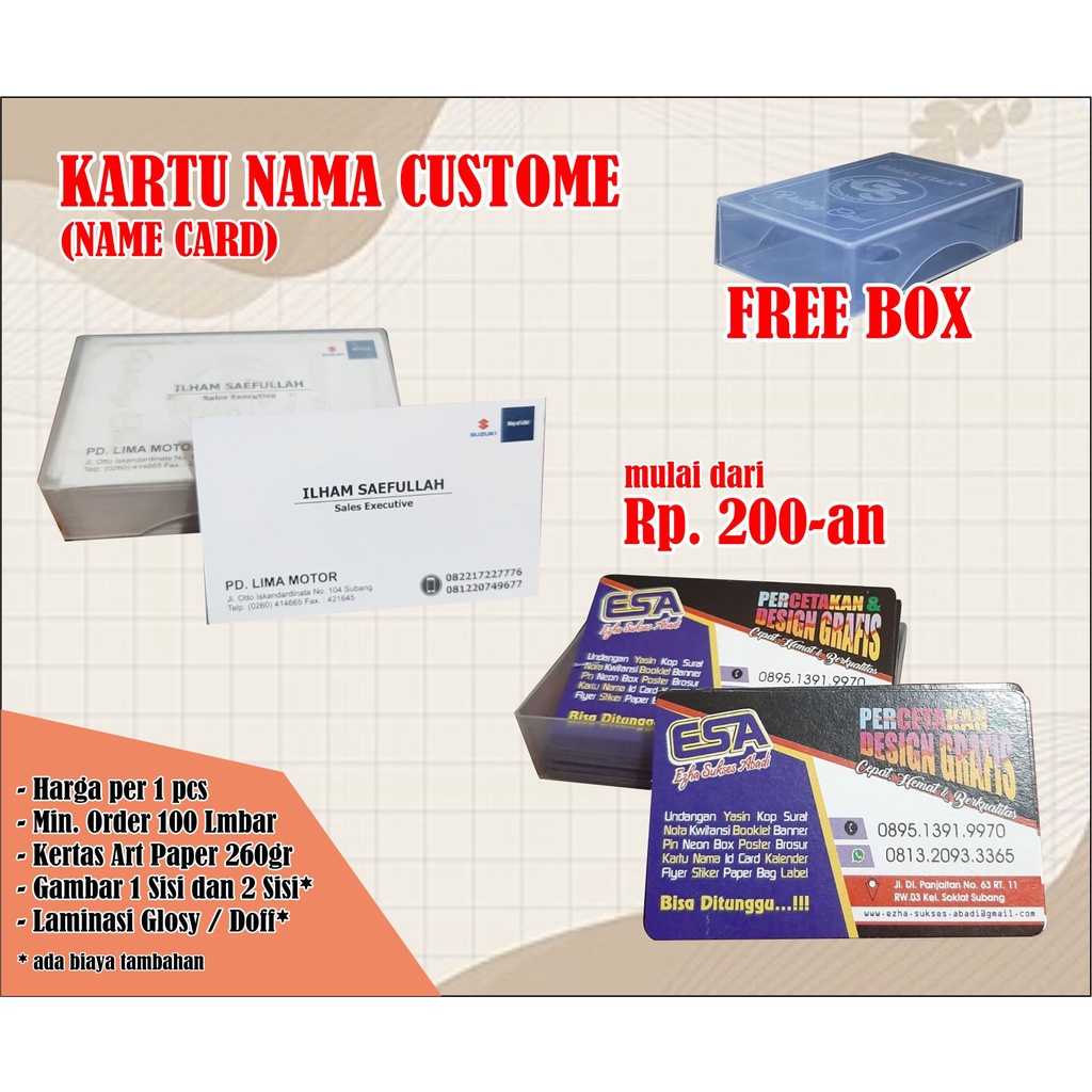 

(FREE DESIGN) NAME CARD | KARTU NAMA | IDENTITAS | KANTOR | CUSTOM KARTU NAMA | THANK CARD