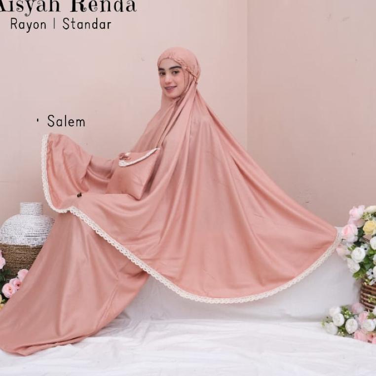 SALE TERBATAS mukena bali polos renda - mukena rayon A polos renda - mukena aisyah renda