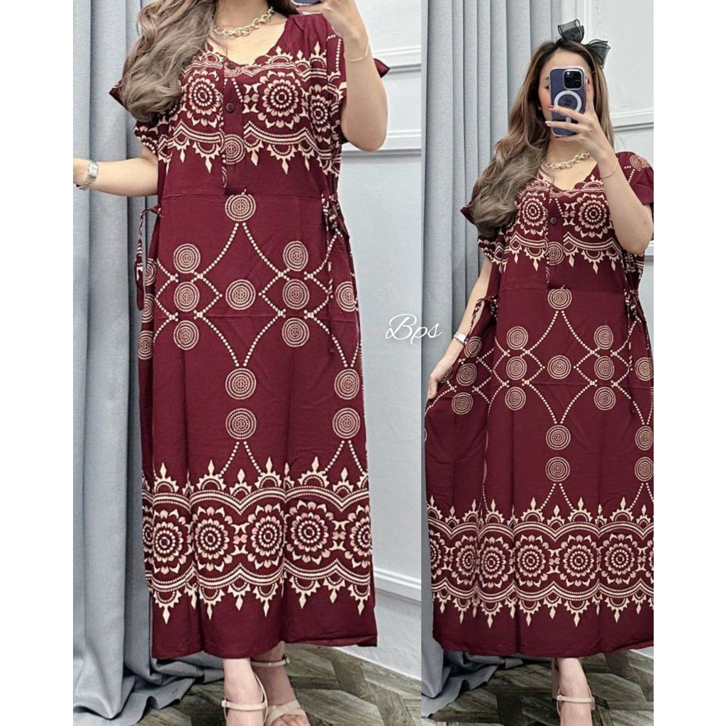 DRESS JUMBO WANITA TERBARU 2023 BAHAN RAYON TEBAL GRADE A KUALITAS PREMIUM /DRES BUSUI TERBARU