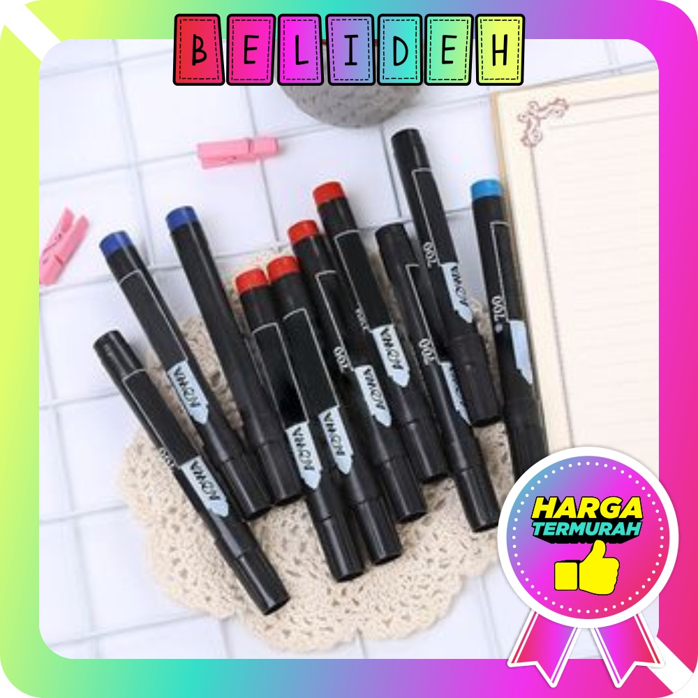 

☛BELIDEH☚ Spidol Permanent Spidol Hitam Biru Merah Permanent Marker Spidol S051