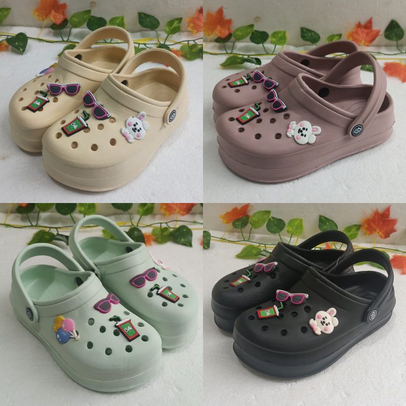 Sandal Baim Fuji Classic Anak GOSOME 915T UK 30-35 Sendal Anak Perempuan Crocs Terbaru