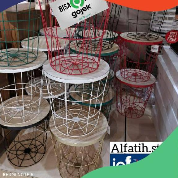 ☀ ⭐⭐⭐⭐⭐ INFORMA - TOPAZ TOBY TABLE MURAH - MEJA STOOL / MEJA KERANJANG Informasi ✿