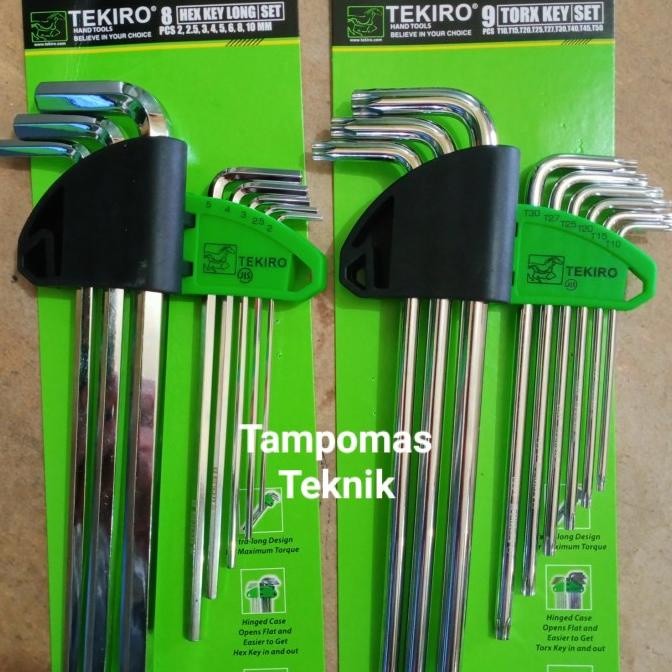 Kunci L Tekiro 2 Set Kunci L Bintang Paket Kunci L Biasa