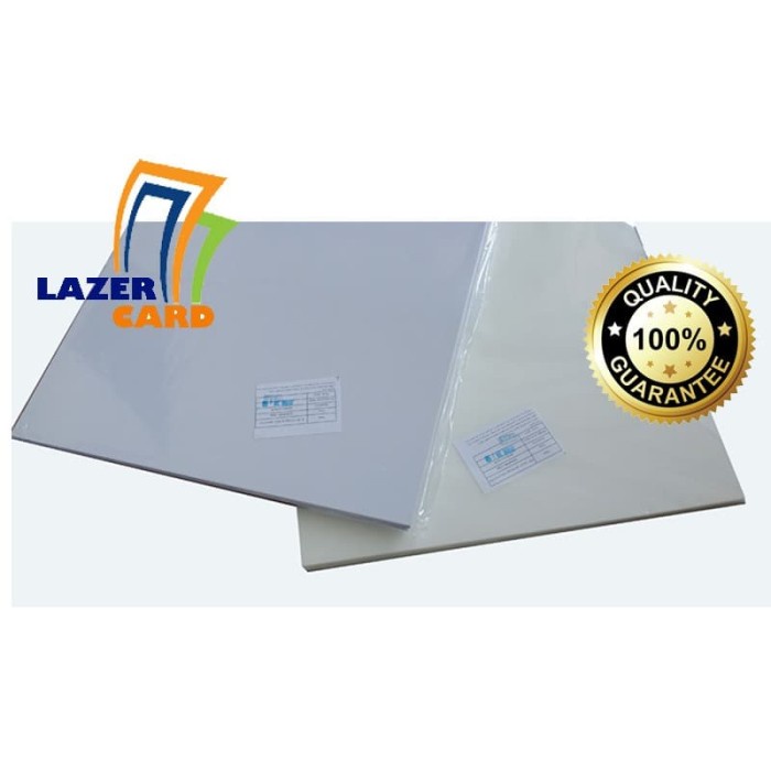 

[[JNT COD]] PVC BAHAN ID CARD PUTIH A3+ (UNTUK LASER PRINTER)