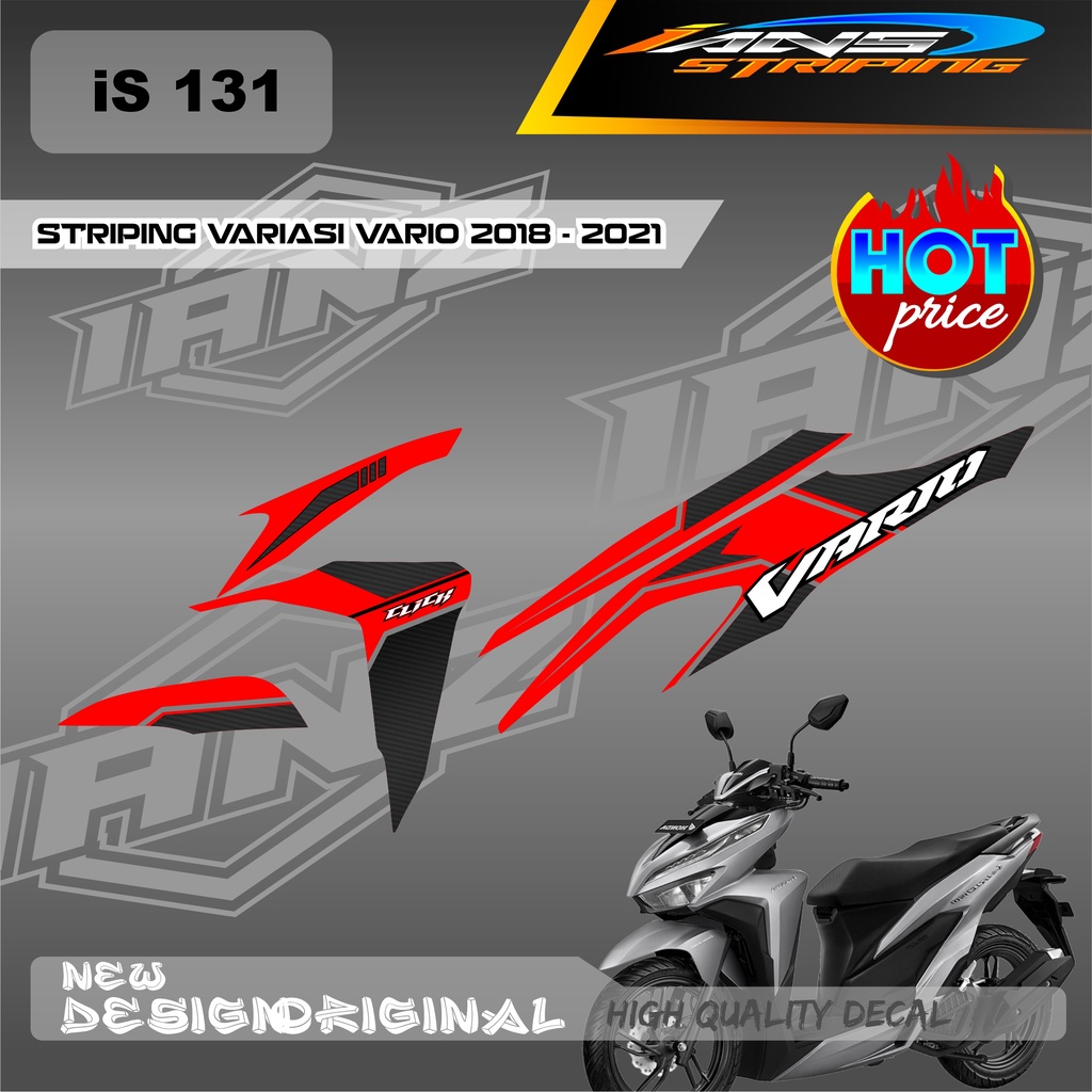 STIKER STRIPING VARIO Led Vario 150 MOTIF GRAFIK RACING BAHAN HOLOGRAM / NON HOLOGRAM IS131