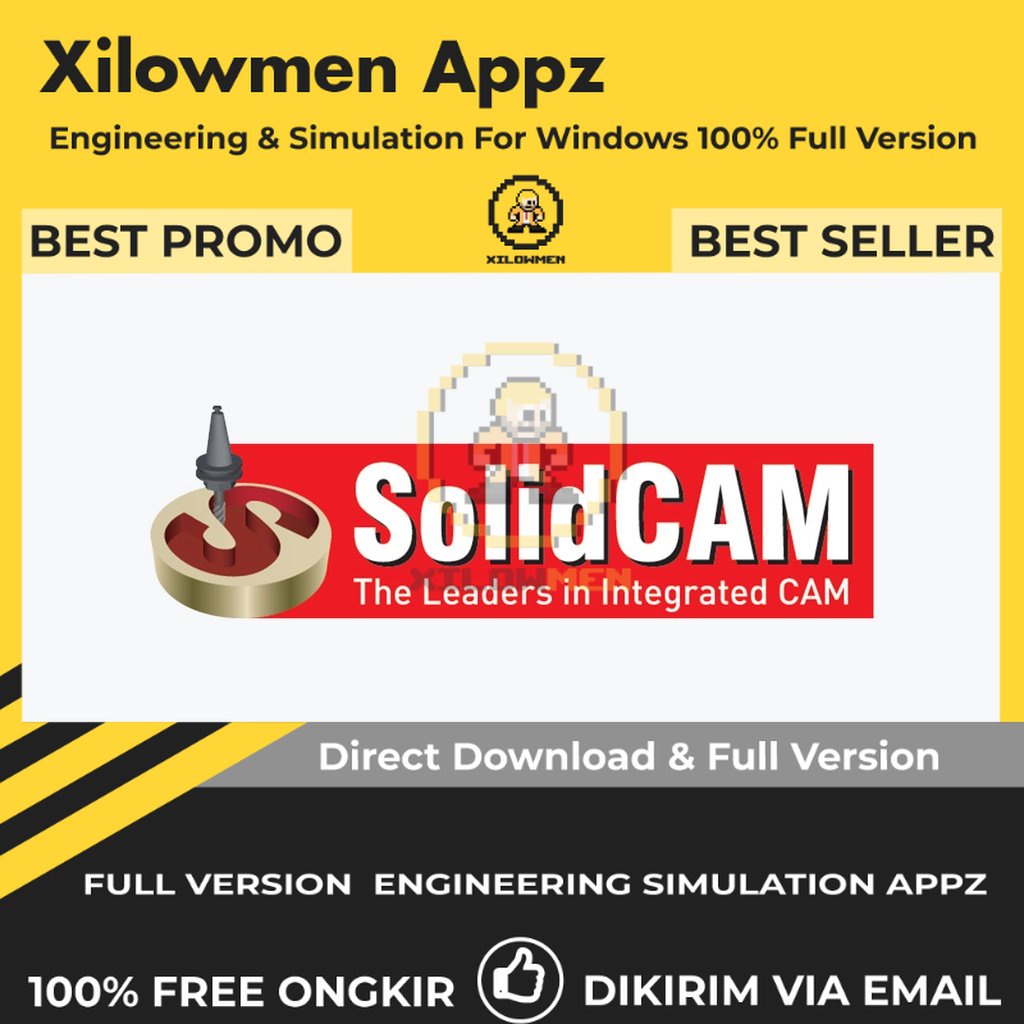 [Full Version] SolidCAM 2022 SP2 HF2 for SolidWorks Pro Engineering Software Lifetime Win OS