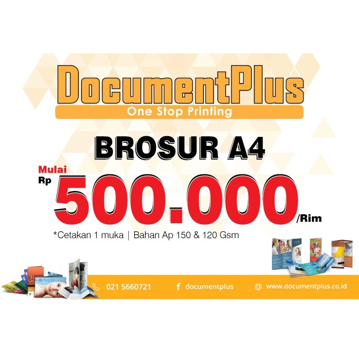 

[[JNT COD]] Brosur a4 cetak 2muka tanpa minimum order