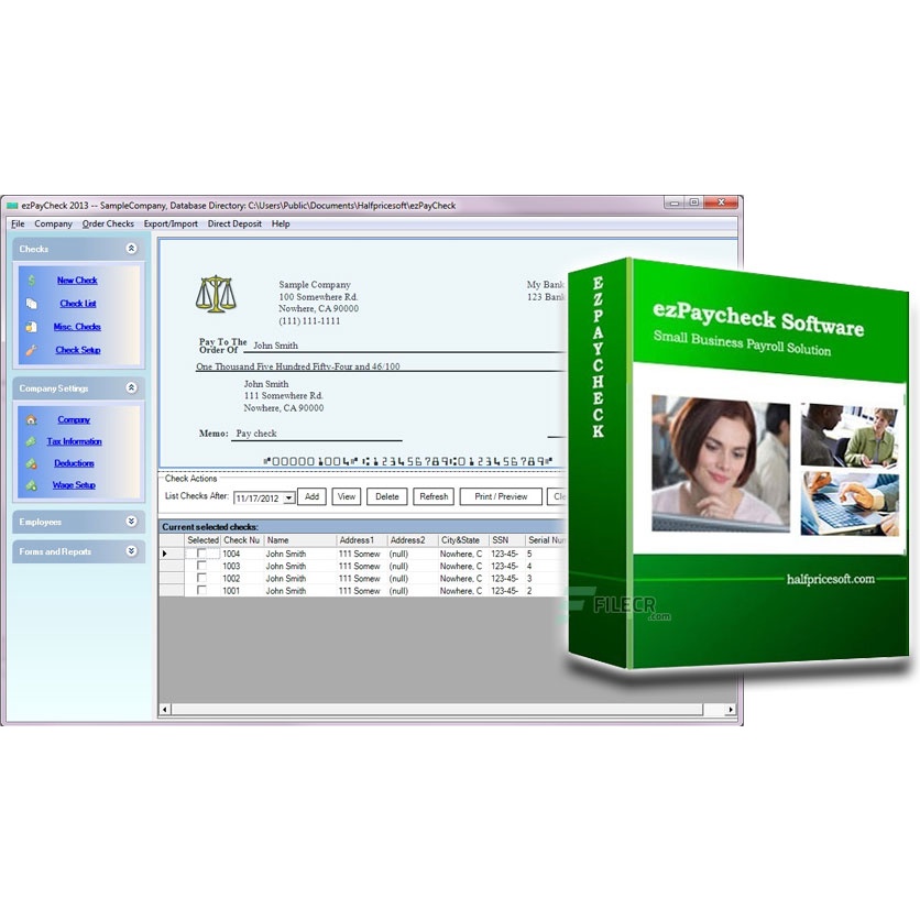 [Full Version] HalfpriceSoft ezPaycheck Pro Educational Business Lifetime Win OS