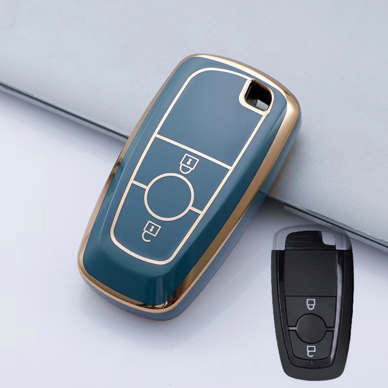 Tpu Remote Mobil Smart Key Case Cover Shell Untuk Ford Fiesta Focus3 4 Mondeo Ecosport Kuga Focus ST Pelindung Fob Aksesoris