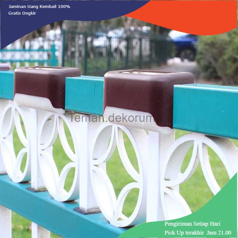 TD - LMP YANKE Lampu Taman Hias Pagar Balustrade Light Solar IP65 RGB 4 PCS - YA80