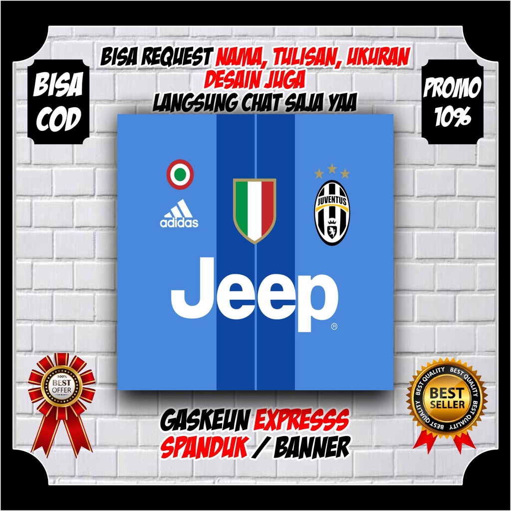 spanduk banner bola juventus spanduk club bola juventus spanduk dinding spanduk custom keren spanduk