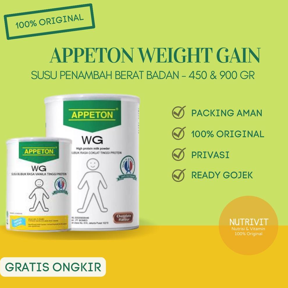 

A78 APPETON WEIGHT GAIN ADULT 450/900 GR STOCK TERBATAS べ