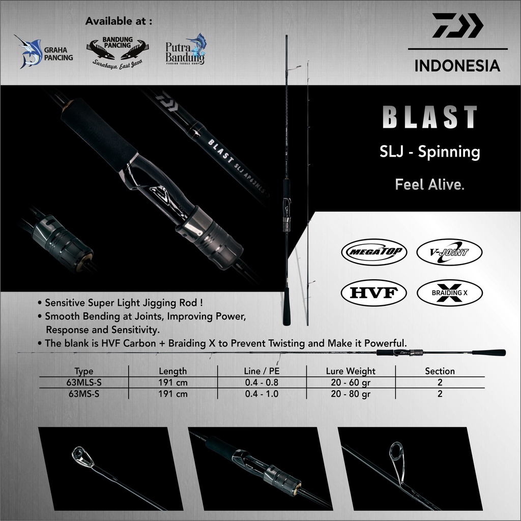 ROD / JORAN DAIWA BLAST SLJ AP (SPINNING)