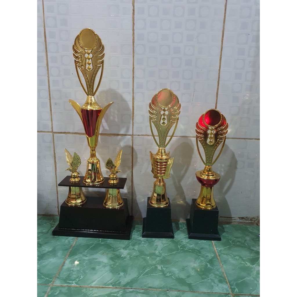 Trophy Piala set 2 kaki 1 kaki Murah Bagus 123