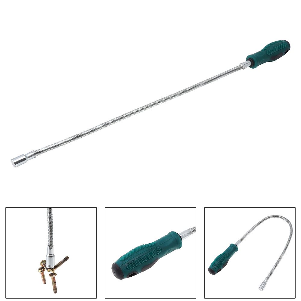 Alat Pickup Teleskopik Magnet Fleksibel Jangkauan Panjang Spring Magnet Grabber Fingers Prongs Untuk Ambil Sampah Arm Extension