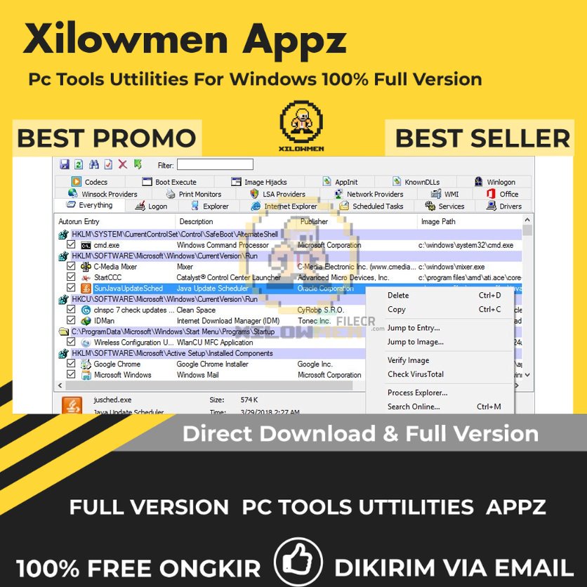 [Full Version] Autoruns Pro PC Tools Software Utilities Lifetime Win OS