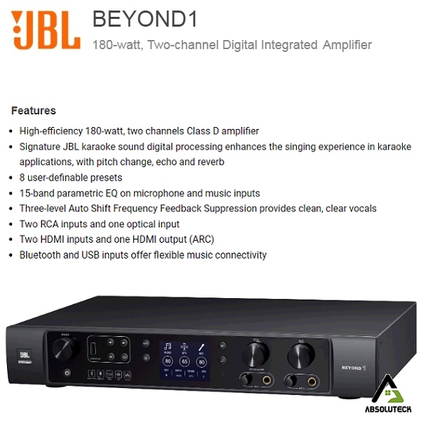 JBL Beyond1 Digital Amplifier Karaoke 2 Channel