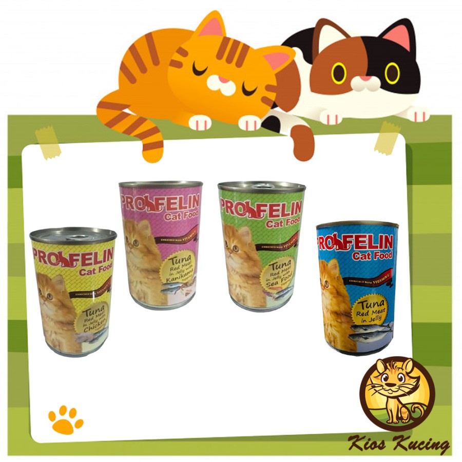 PROFELIN KALENG 400GR / MAKANAN KUCING BASAH - wet food cat profelin