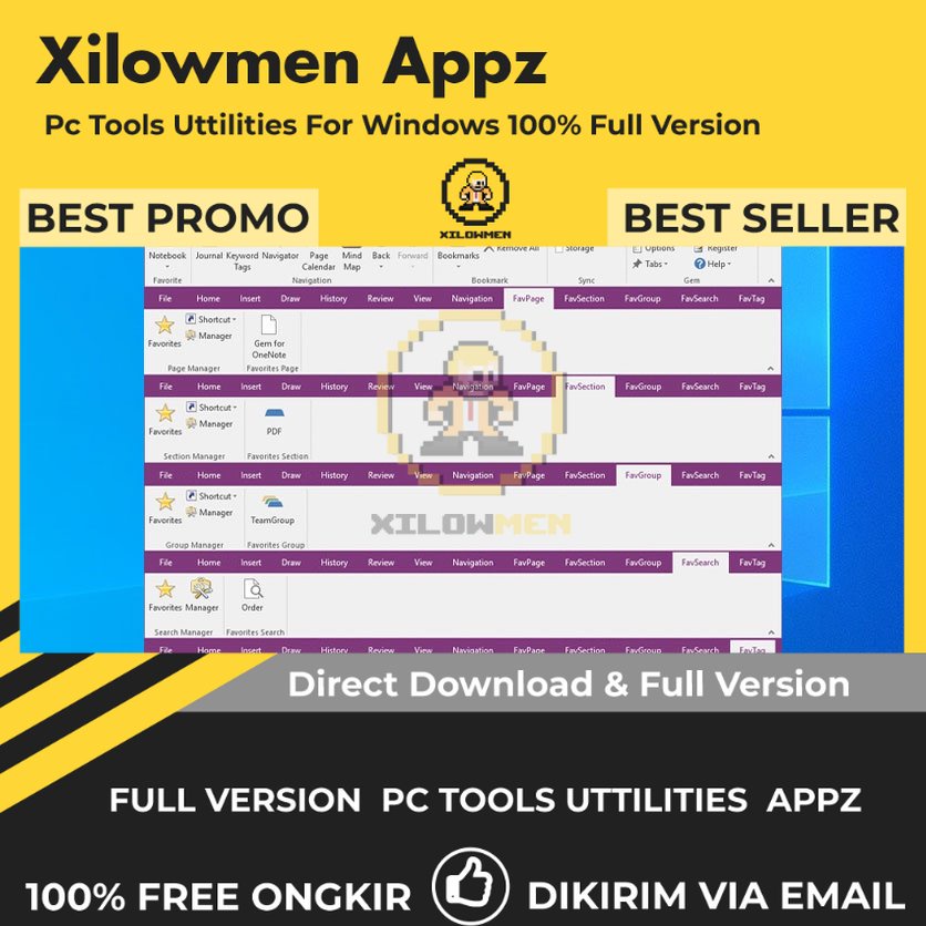 [Full Version] OneNoteGem Favorites 2021 Pro PC Tools Software Utilities Lifetime Win OS