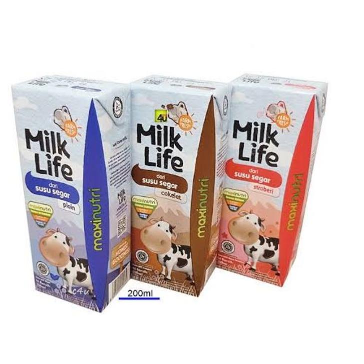 

♗ Susu Milk Life UHT 200ml (1dus = 24pc) ➱