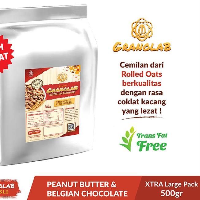 

☀ Granola 500 gr Peanut Butter & Belgian Chocolate - Granolab Muesli ✫