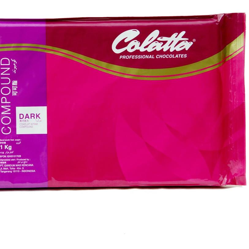 

➥ Cokelat Batang - Colatta Dark Chocolate Compound Kemasan 1kg !!! ☀