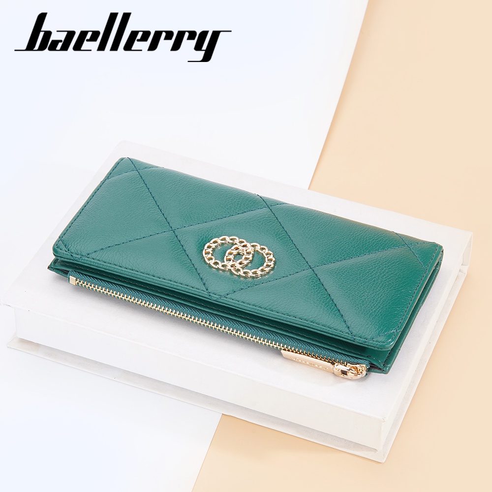 BAELLERRY N2384 Dompet Wanita Panjang Bahan Kulit PU Leather Premium WATCHKITE WKOS