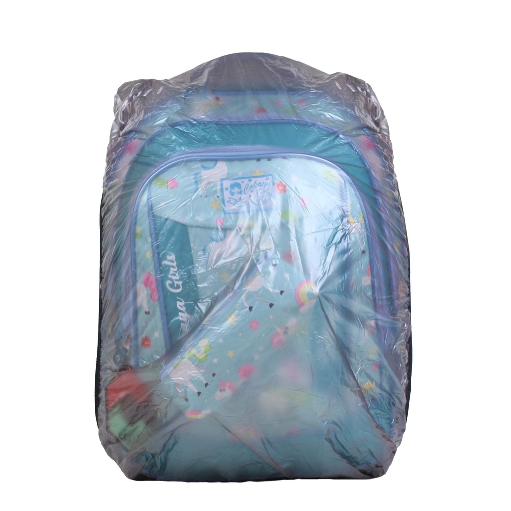 Tas Anak Perempuan Cahaya Unicorn Pony Muat Buku Tema LKS Bonus Tempat Pensil Lucu Backpack Anak SD SMP Bahan Impor Motif Printing Tidak Luntur Premium Kapasitas Besar Tas Anak Cahaya